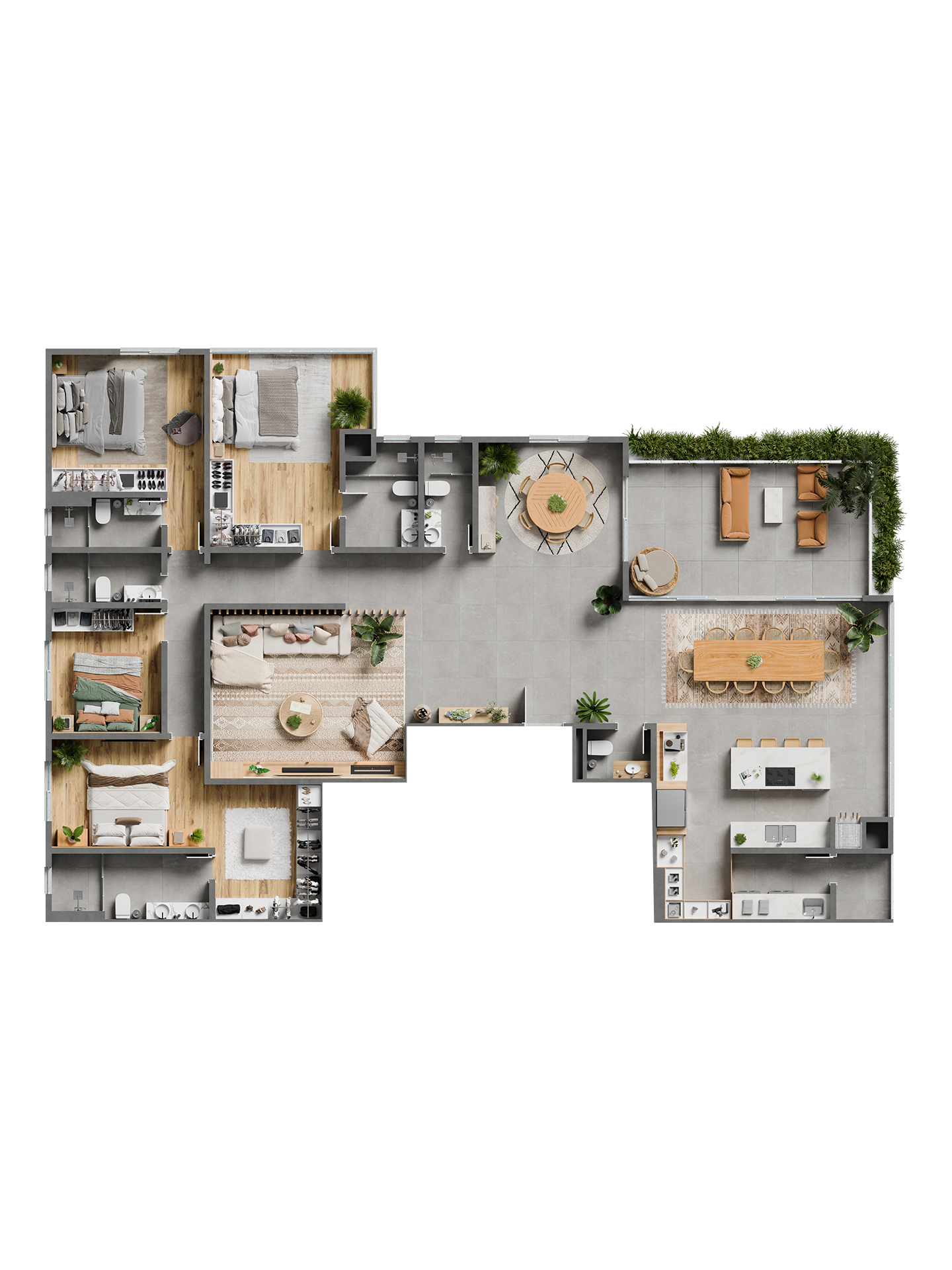 Planta Cobertura 01 — 234 m²